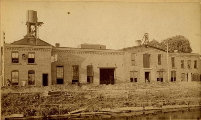 Morris Machine Works -w Baldwin Canal in Front