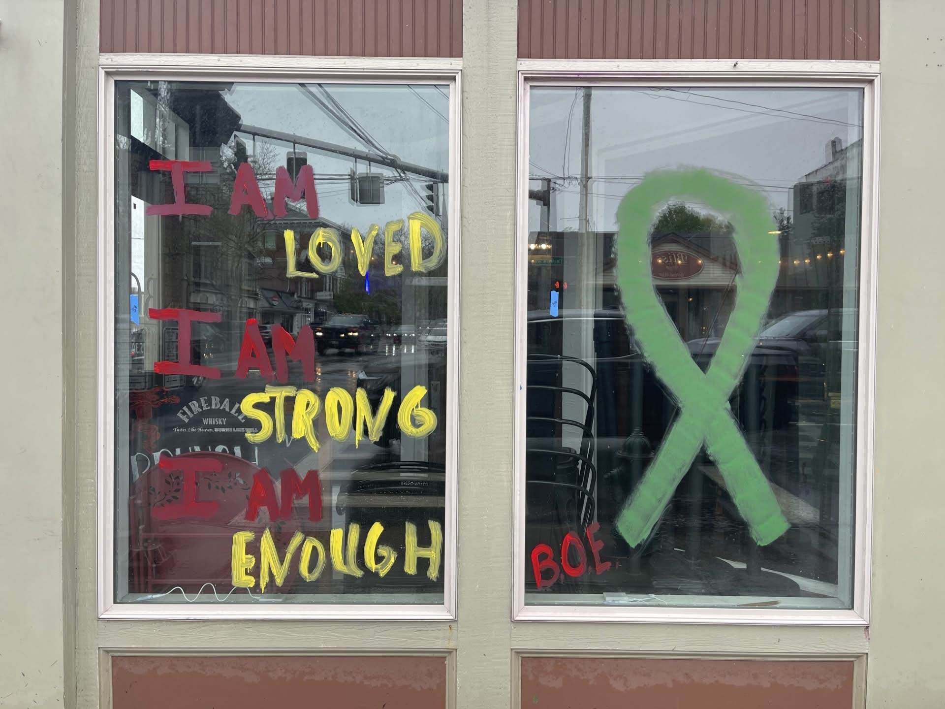 Mental Health Window Painting